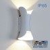 LED фасаден аплик VIVALUX 004824 BOSTON LED 2 x 5W WH CCT-SWITCH IP65