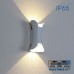 LED фасаден аплик VIVALUX 004824 BOSTON LED 2 x 5W WH CCT-SWITCH IP65