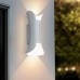 LED фасаден аплик VIVALUX 004824 BOSTON LED 2 x 5W WH CCT-SWITCH IP65