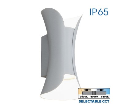 LED фасаден аплик VIVALUX 004824 BOSTON LED 2 x 5W WH CCT-SWITCH IP65