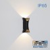 LED фасаден аплик VIVALUX 004825 BOSTON LED 2 x 5W BK CCT-SWITCH IP65