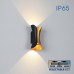 LED фасаден аплик VIVALUX 004826 BOSTON LED 2 x 5W BK/G CCT-SWITCH IP65