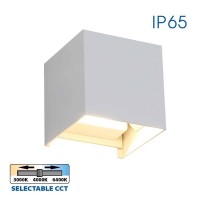 LED фасаден аплик VIVALUX 004827 STARK LED 2 x 3W SQ WH CCT 3000K - 4000K - 6400K IP65