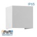 LED фасаден аплик VIVALUX 004827 STARK LED 2 x 3W SQ WH CCT 3000K - 4000K - 6400K IP65