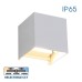 LED фасаден аплик VIVALUX 004827 STARK LED 2 x 3W SQ WH CCT 3000K - 4000K - 6400K IP65