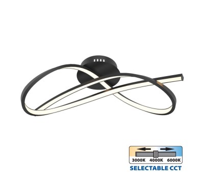 VIVALUX 004862 MIRAGE LED 33W BK CCT 3000K - 4000K - 6000K