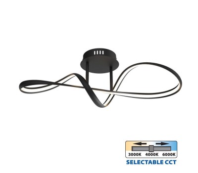 VIVALUX 004863 ETERNITY LED 36W BK CCT 3000K - 4000K - 6000K