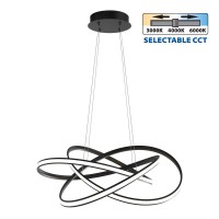 VIVALUX 004867 MAREA LED 60W BK CCT 3000K - 4000K - 6000K