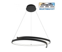 LED пендел VIVALUX 004870 OMICRON LED 38W LED CCT 3000K - 4000K - 6000K BLACK