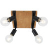 Спот VIVALUX 004889 SP745-4SQ WOOD 4 x E27 LORENZO