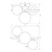 Плафон VIVALUX 005042 GALILEO CL780-3R 3 x G9 BLACK