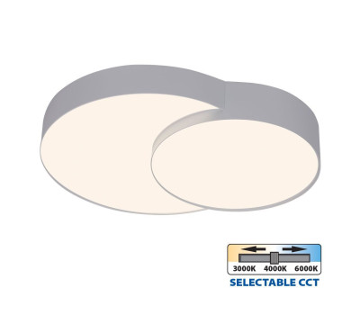 LED плафон VIVALUX 005152 PEBBLE 35W LED CCT 3000K - 4000K - 6400K