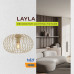 VIVALUX 005285 CL963 E27 LAYLA BEIGE 1 x E27 VIVALUX 005285 CL963 E27 LAYLA BEIGE 1 x E27
