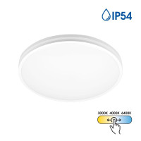 LED фасаден плафон VIVALUX 005319 NANCY 12W - 18W -24W LED CCT 3000K - 4000K - 6400K IP54 LED фасаден плафон VIVALUX 005319 NANCY 12W - 18W -24W LED CCT 3000K - 4000K - 6400K IP54
