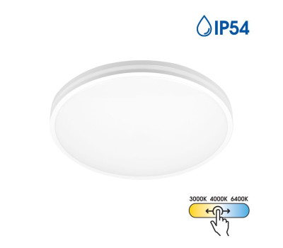 LED фасаден плафон VIVALUX 005319 NANCY 12W - 18W -24W LED CCT 3000K - 4000K - 6400K IP54 LED фасаден плафон VIVALUX 005319 NANCY 12W - 18W -24W LED CCT 3000K - 4000K - 6400K IP54