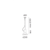 Пендел WEVER & DUCRE 2481E0BB1 ROOMOR CABLE 1.0 E27