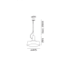 Пендел WEVER & DUCRE 2481E0BB3 ROOMOR CABLE 1.0 E27