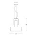 ZAMBELIS LIGHTS 1644-W VINTAGE PENDANT LAMP