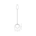 ZAMBELIS LIGHTS 23079 PENDANT LAMP