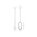 Пендел ZAMBELIS LIGHTS 23136 PENDANT LAMP