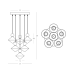 ZAMBELIS LIGHTS 25102 PENDANT LAMP