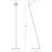 LED лампион ZAMBELIS LIGHTS 25344 FLOOR LAMP