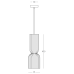 Пендел ZAMBELIS LIGHTS 2596 PENDANT LAMP