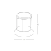 ZAMBELIS LIGHTS E337 GARDEN BOLLARD LAMP