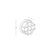 ZAMBELIS LIGHTS E342 OUTDOOR WALL LAMP
