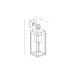 ZAMBELIS LIGHTS E343 OUTDOOR WALL LAMP