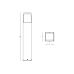 LED градински стълб ZAMBELIS LIGHTS E351 GARDEN BOLLARD LAMP