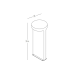 ZAMBELIS LIGHTS E384 GARDEN BOLLARD LAMP