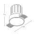 ZAMBELIS LIGHTS S095-B TRIMLESS RECESSED DOWNLIGHT LAMP