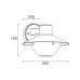 Фасаден аплик ZUMA LINE OUTDOOR 19103B-WD ECLIPSE