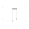 LED пендел ZUMA LINE 2023199-BK RIKE