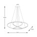 LED пендел ZUMA LINE MD7360-1A-3GT CHOLET