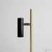 ALDEX 1083B40 TREVO TABLE BLACK BRASS