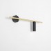 Аплик ALDEX 1083C40_2 TREVO WALL BLACK BRASS Right