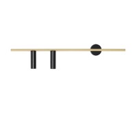 ALDEX 1083D40 TREVO WALL 2 BLACK BRASS Left