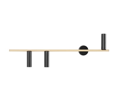 Аплик ALDEX 1083Y40 TREVO WALL 3 BLACK BRASS Left