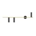 Аплик ALDEX 1083Y40 TREVO WALL 3 BLACK BRASS Left