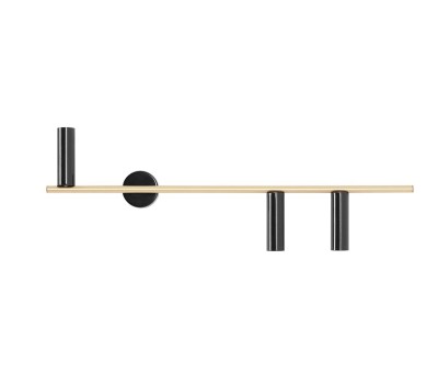Аплик ALDEX 1083Y40_2 TREVO WALL 3 BLACK BRASS Right