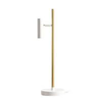 Настолна лампа ALDEX 1097B40 TREVO TABLE WHITE BRASS