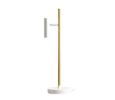Настолна лампа ALDEX 1097B40 TREVO TABLE WHITE BRASS