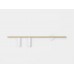 ALDEX 1097D40 TREVO WALL 2 WHITE BRASS Left