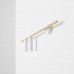 ALDEX 1097D40 TREVO WALL 2 WHITE BRASS Left