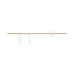 ALDEX 1097D40 TREVO WALL 2 WHITE BRASS Left