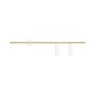 ALDEX 1097D40_2 TREVO WALL 2 WHITE BRASS Right