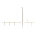 Пендел ALDEX 1097K40 TREVO 6 WHITE BRASS