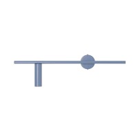 Аплик ALDEX 1104C16 TREVO WALL DUSTY BLUE Left